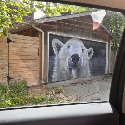 Neighbourhood Garage Art Polar Bear